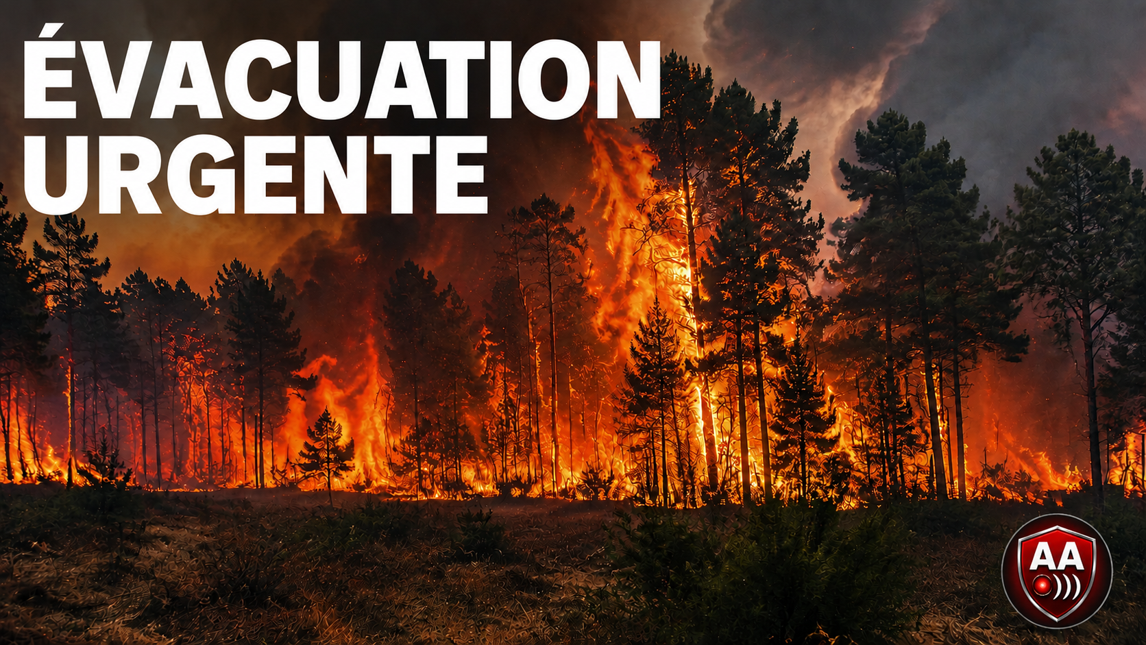 Suite aux incendies en Haute Fagnes évacuation sur ordre du Gouverneur.